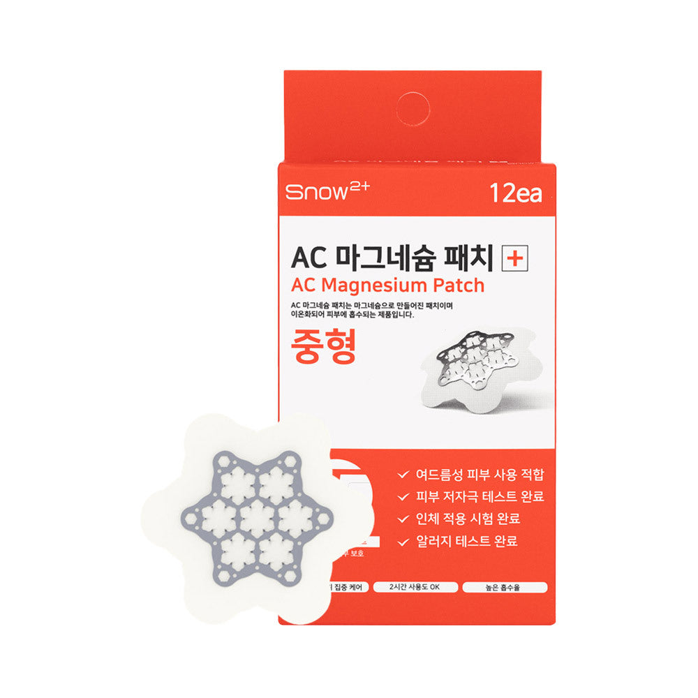 [Snow2plus] Snow to Plus AC Magnesium Patch, mittlere Größe, 12 Blätter