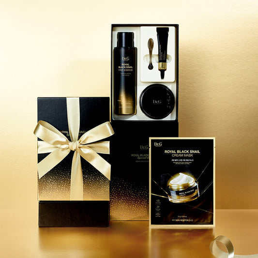 [Dr. G] Dr. G Royal Black Snail Special Set (Essence 165ml + Cream 50ml + Eye Cream 10ml + Mask Pack 1ea)