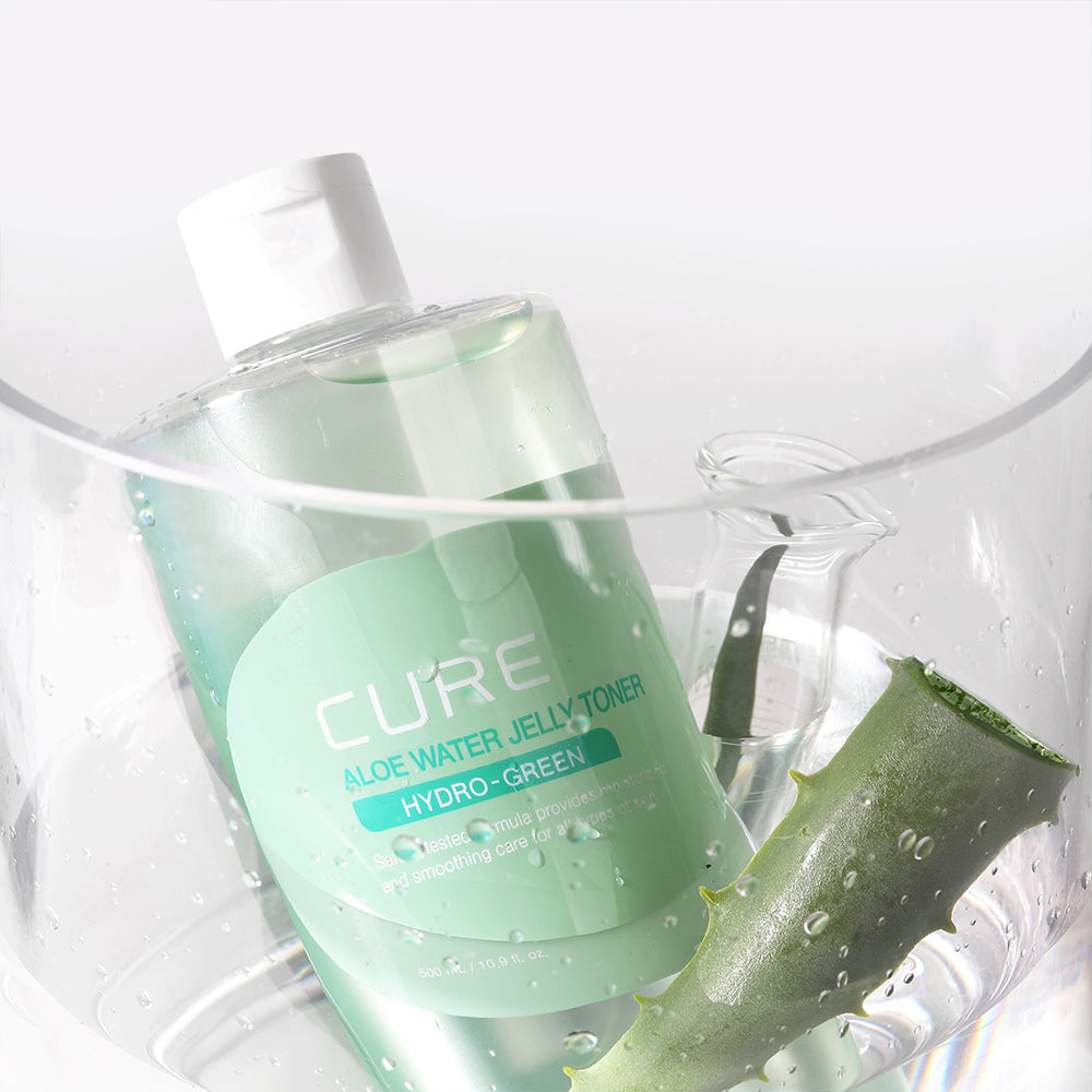 [CURE] Kim Jeong-moon Aloe Cure Real Aloe Water Jelly Toner 500ml+50ml