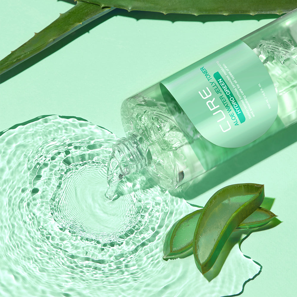 [CURE] Kim Jeong-moon Aloe Cure Real Aloe Water Jelly Toner 500ml+50ml