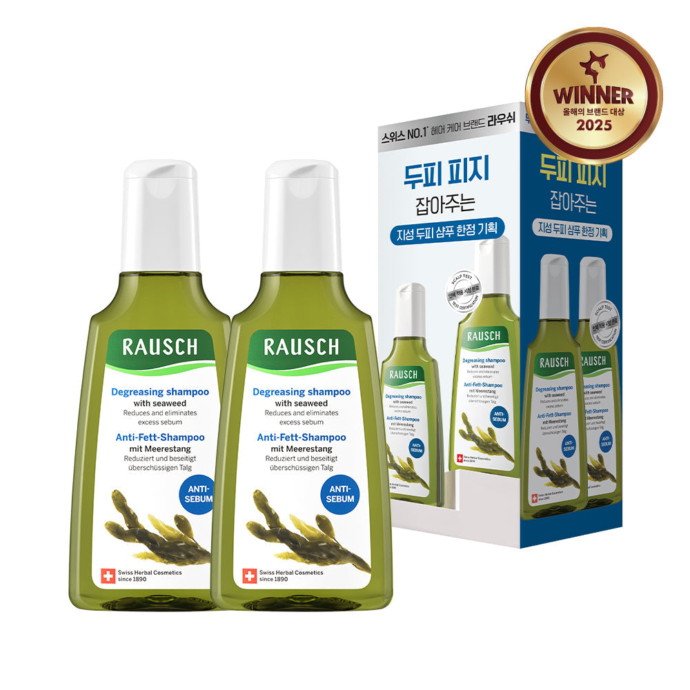 [Rausch] Rausch Seaweed Degreasing Shampoo 200ml Duo Planning (200ml+200ml)