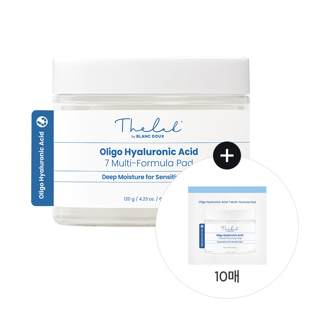 [The Lab by Blanc Doux] The Lab by Blanc Doux Oligo Hyaluronsäure 7 Multi Formula Pad 60 Stück Spezial (+10 Stück)