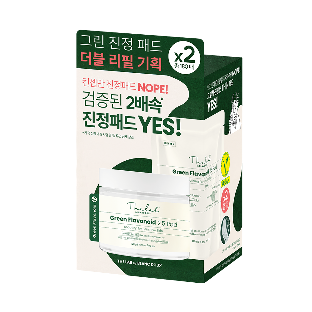 [the lab by blanc dou] The Lab by Blanc Do Green Flavonoid 2.5 Pad 90 Sheet Refill Special (+90 Sheets)