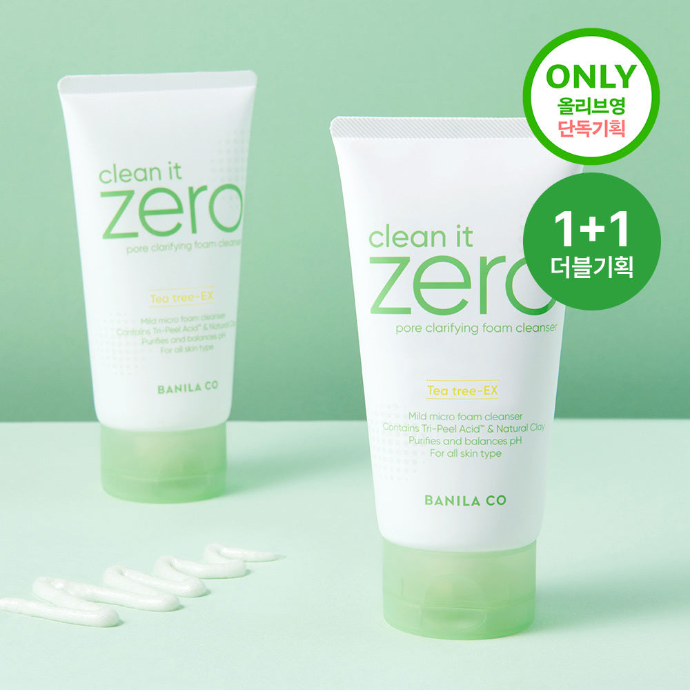 [banilaco] Banila Co. Clean It Zero Pore Clarifying Foam Cleanser 150ml Double Plan