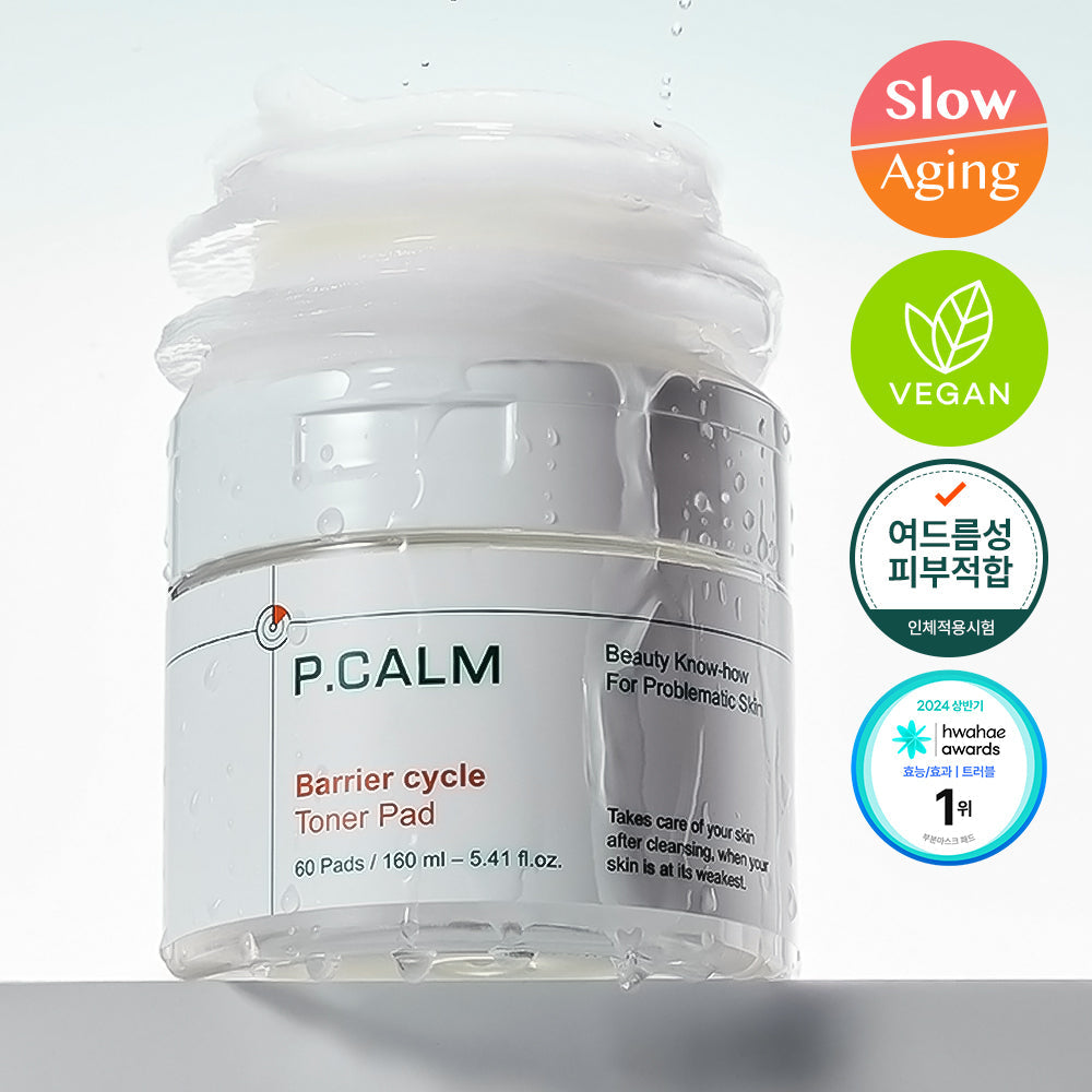 [p.calm] Picam Barrier Cycle Toner Pads 60 sheets