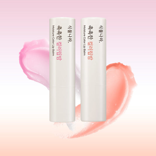 [Shingmulnara] Plant Nara Moist Color Lip Balm (Pink/Coral) 2 types, choose 1