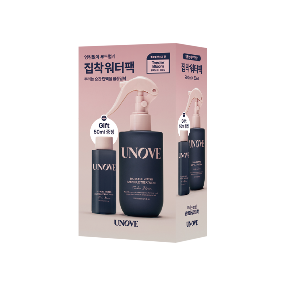 [UNOVE] Anob No Wash Water Ampoule Treatment 200ml+50ml giveaway plan (spray hair pack)