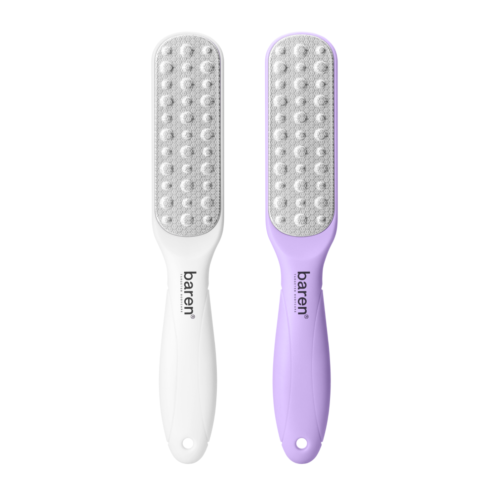 [Baren] Baren Magic Stainless Steel Couple Double-Sided Foot File (2 packs)