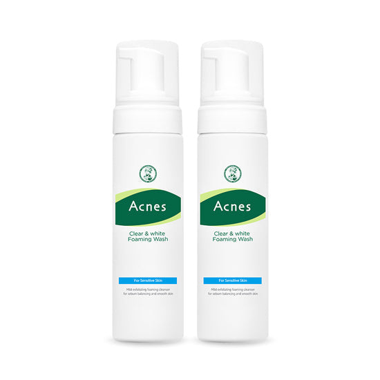 [Acne] Acnes Clear & White Foaming Wash 1+1 Special