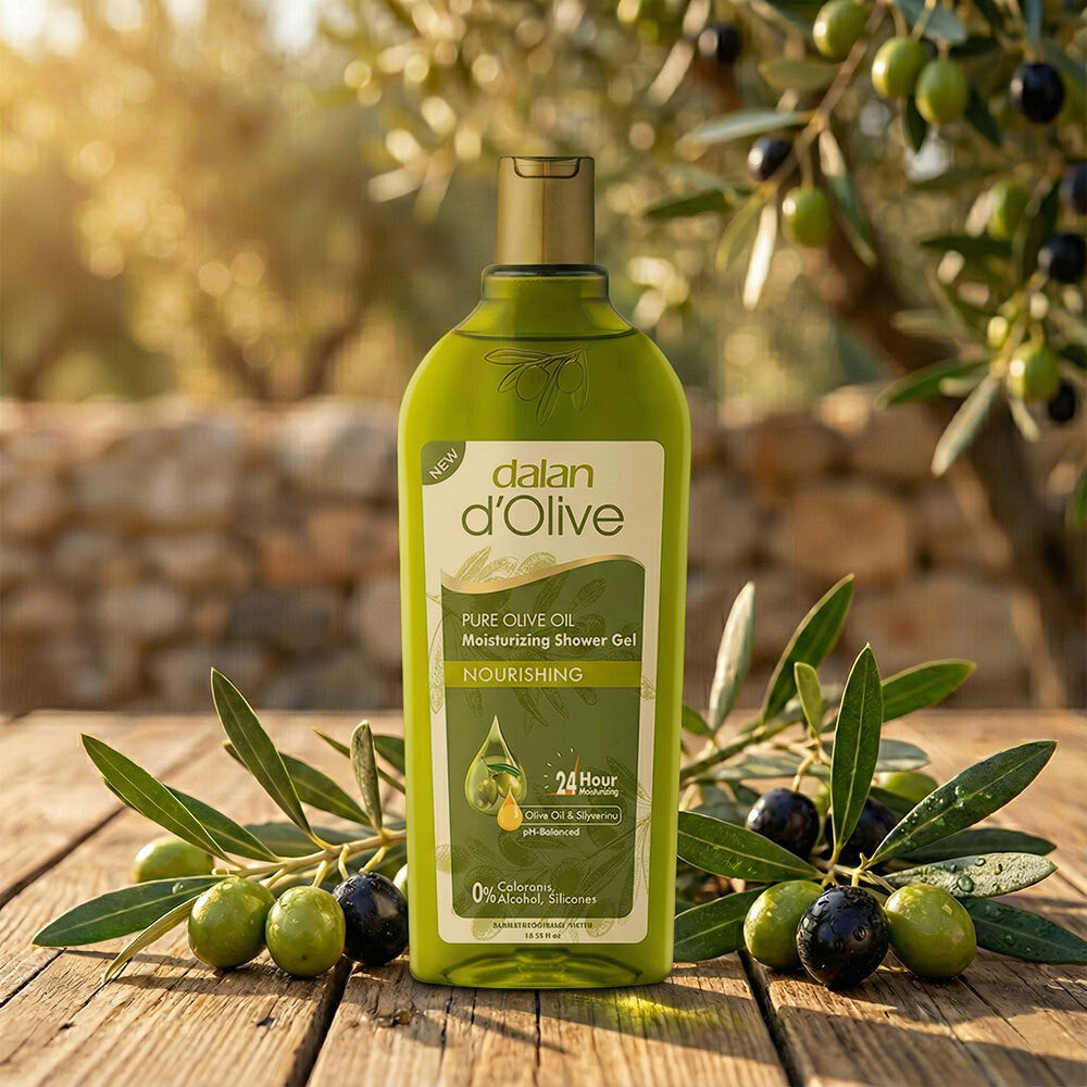 [DALAN] Dalan Pure Olive Oil Highly Moisturizing Shower Gel Nourishing (Grass Leaf Fragrance) 400ml