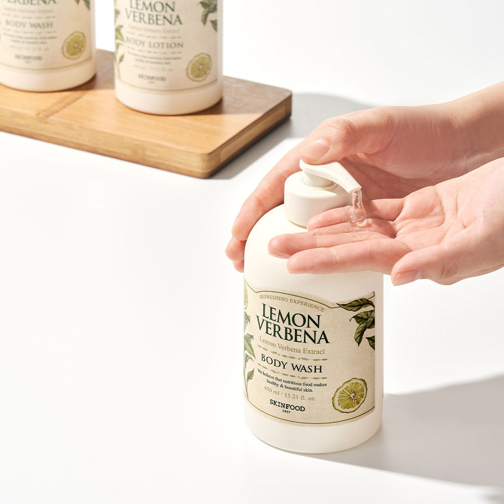 [skinfood] Skinfood Lemon Verbena Body Wash/Lotion 450ml