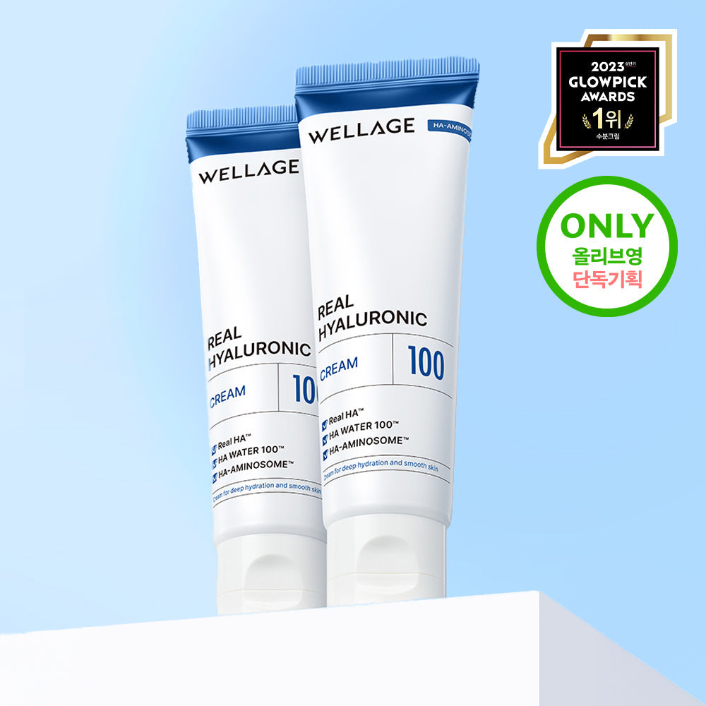 [Wellage] Wellage Real Hyaluronic 100 Cream 50ml Doppelpack Spezial