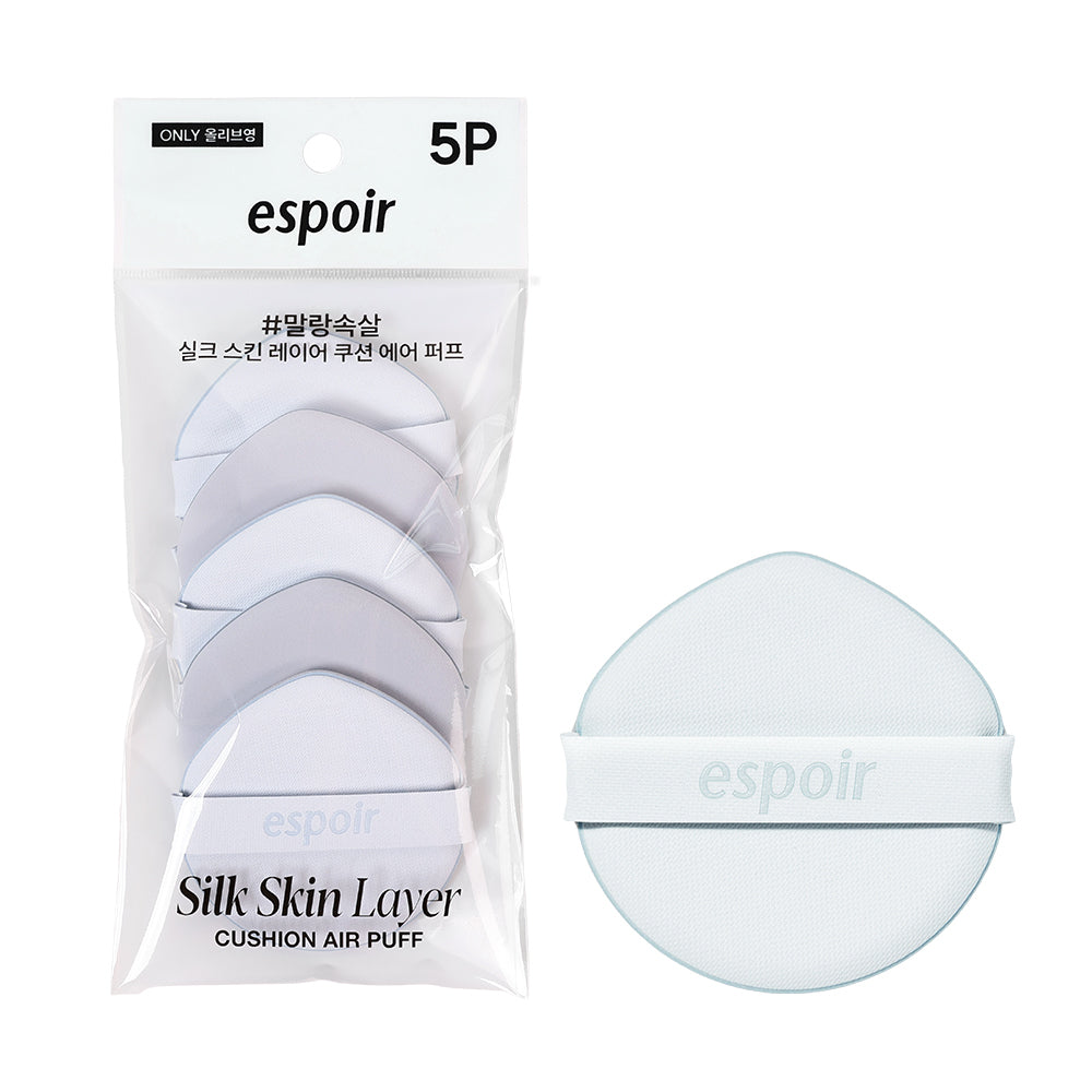 [espoir] Espoir Bigelow/Be Velvet/Silk Cushion Puff 5P/Powder Puff 4P (Choose 1 of 4 types)