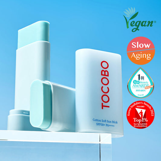 [TOCOBO] Tocobo Sun Stick 19g SPF50+ PA++++ (Cotton Soft/Cica Cooling)