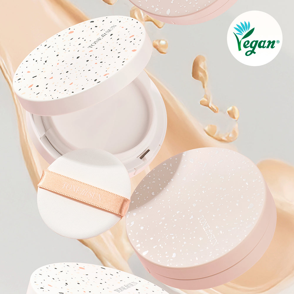 [TONEFITSUN] Tone Fit Sun Padefree Vegan Thin Fit Sun Cushion 2 Types Choose 1 (Ping Be Tone Up/Bebe Tone Up) SPF50+ PA++++