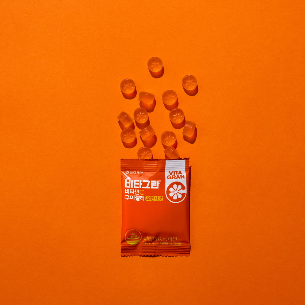 [VITAGRAN] Vitagran Vitamin C Gummy Orange Flavor, 15 packs (15-day supply)