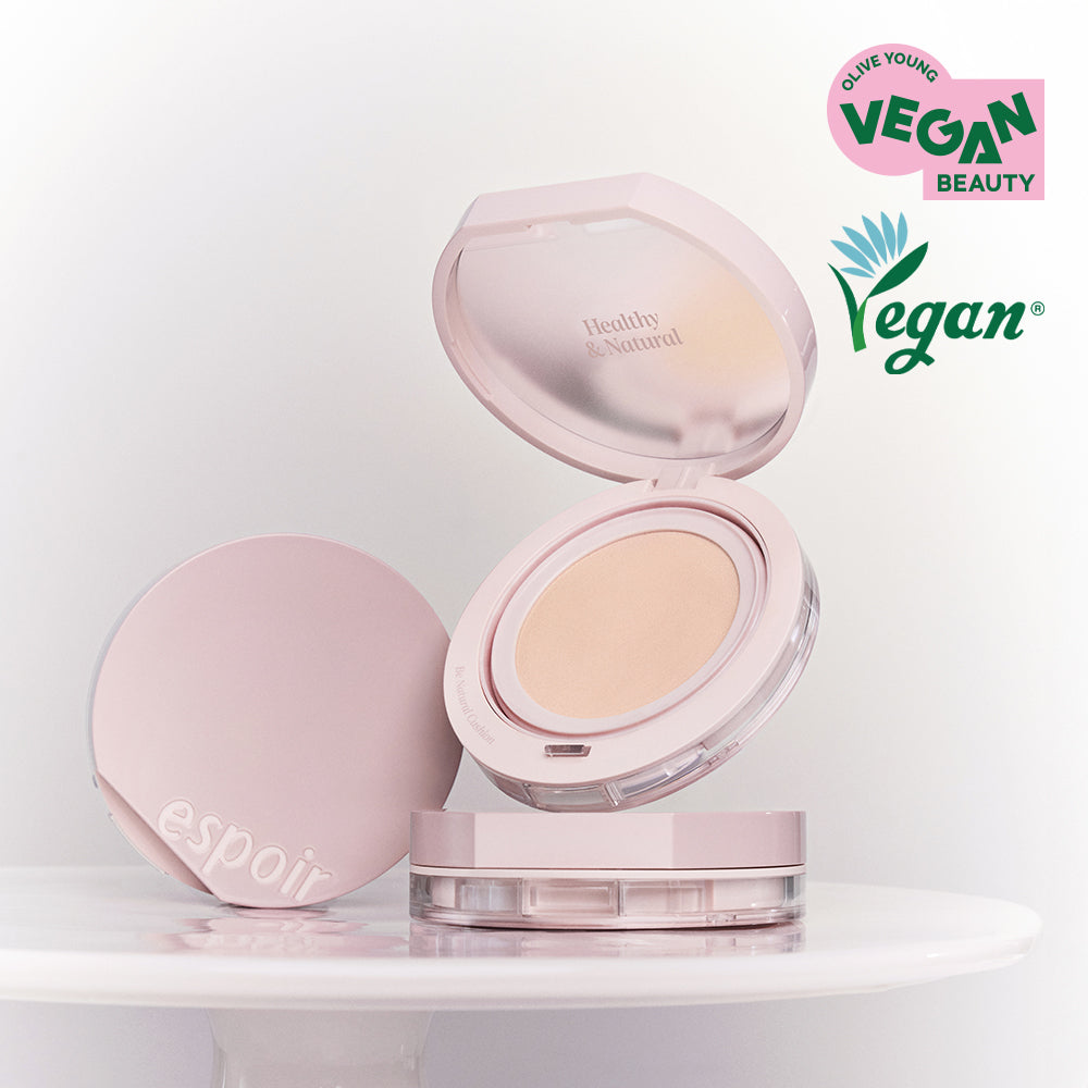 [Espoir] Espoir Be Natural Cushion Originalprodukt (+Nachfüllpackung + 3 Puderquasten enthalten)