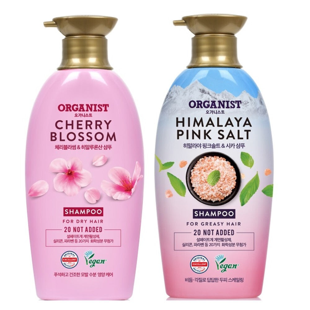 [Elastine] Organist Cherry Blossom / Himalayan Pink Salt Shampoo 500ml (2 types, choose 1)