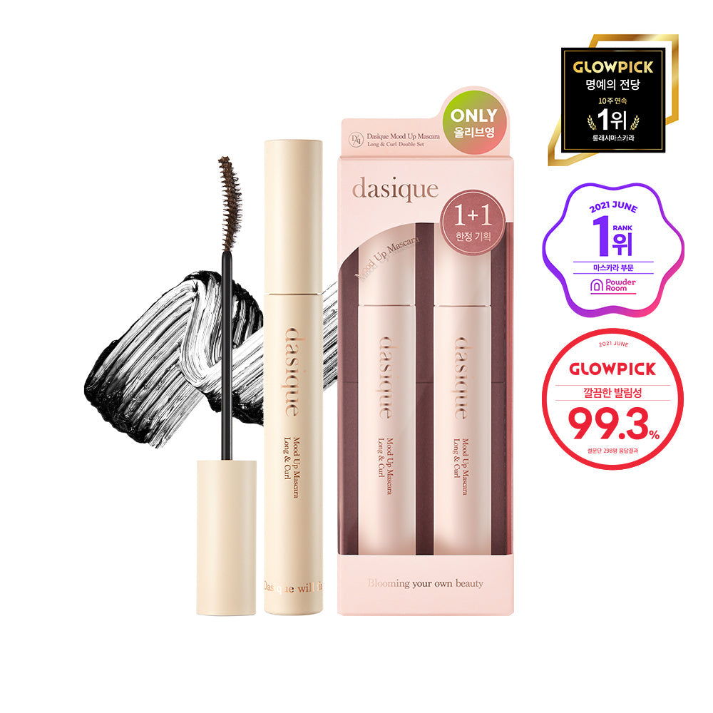 [Dasique] Daisyk mood up mascara long and curl 1+1 plan 2 colors