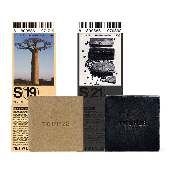 [TOUN28] Tone28 Hair Fall Improvement Shampoo Bar 100g, 2 types, choose 1 (Baobab/Black Bean)