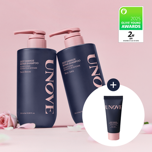 [UNOVE] Arnove Deep Damage Repair Shampoo 500g Double/Duo Special (+Hair Mask 40ml)