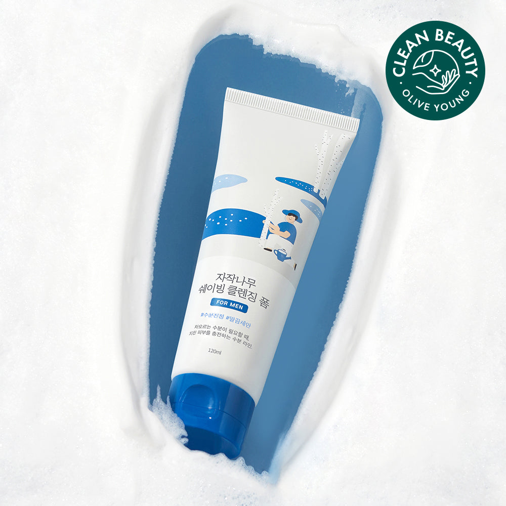 [Round Lab] Round Wrap for Men Birch Shaving Cleansing Foam 120ml