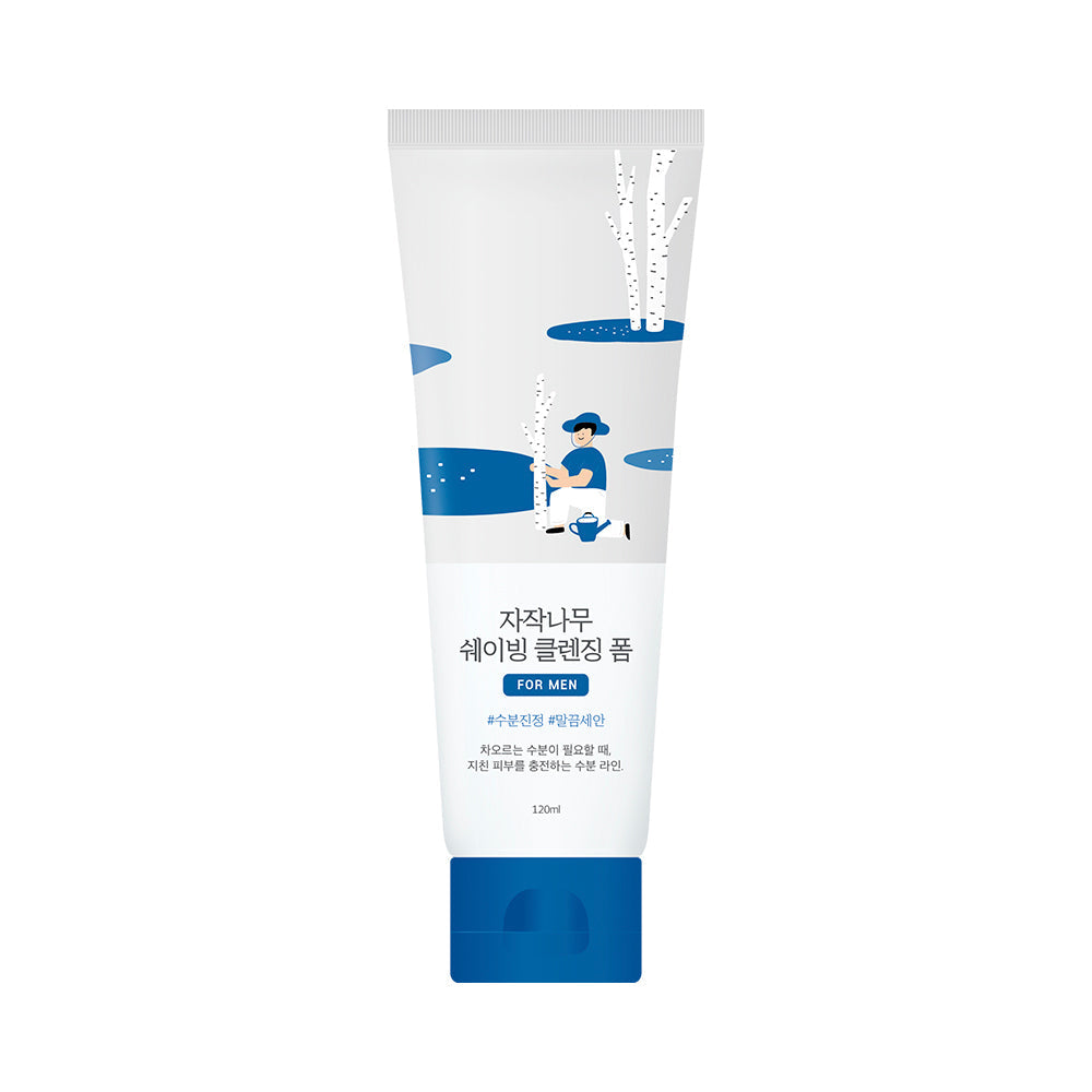 [Round Lab] Round Wrap for Men Birch Shaving Cleansing Foam 120ml