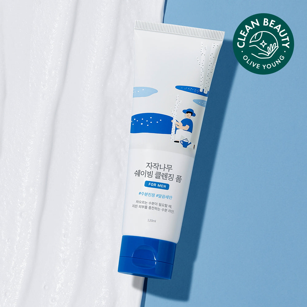 [Round Lab] Round Wrap for Men Birch Shaving Cleansing Foam 120ml
