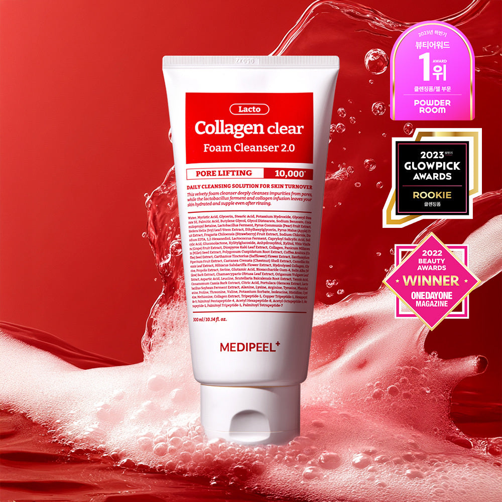 [MEDI-PEEL] Mousse transparente 2.0 au lacto-collagène rouge Medi-Peel