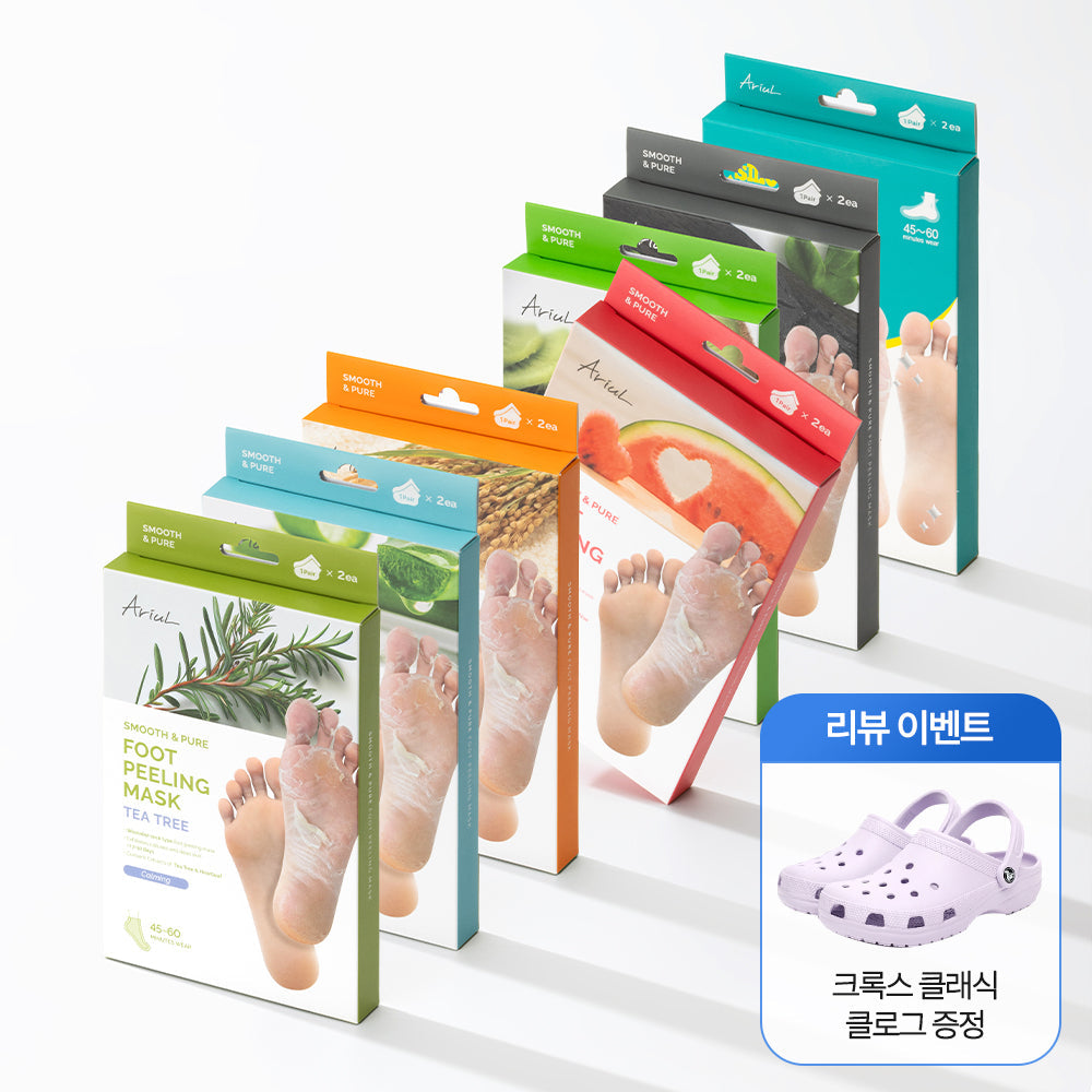 [Ariul] Arial Smooth & Pure Fußpeeling Maske, 2 Stück, 7 Sorten, wählen Sie 1