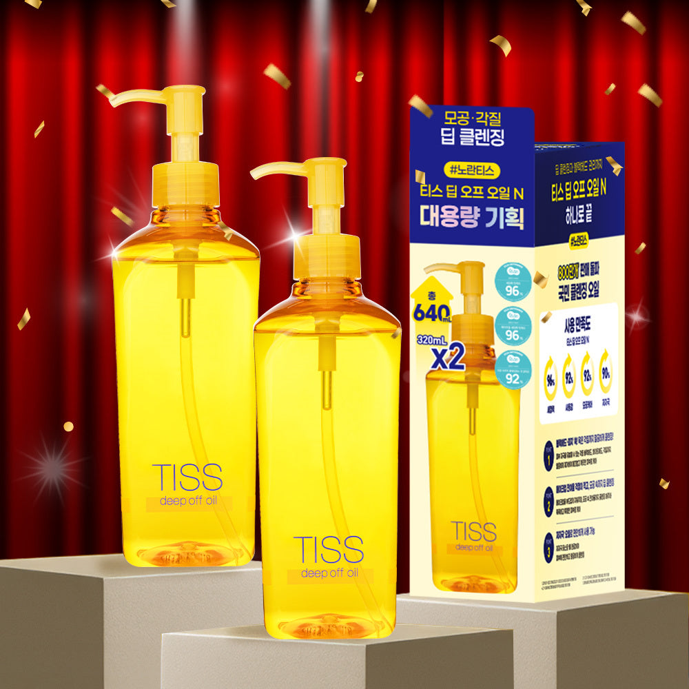 [Tiss] Teeth Deep Off Oil 320mL Double Plan