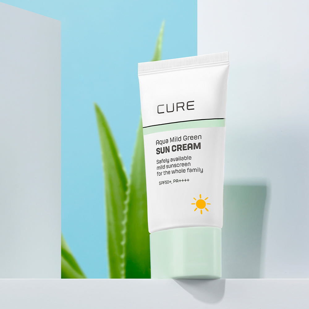 [CURE] キムジョンムンアロエ キュアアクア マイルドグリーン サンクリーム 40ml