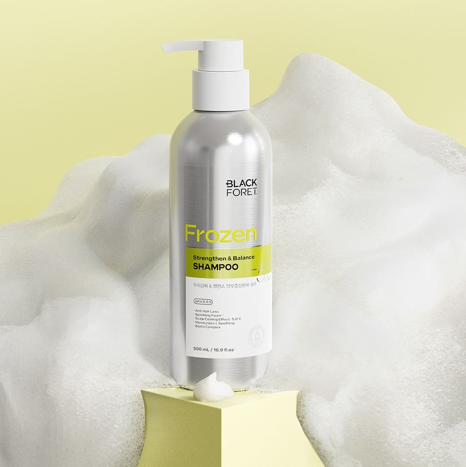 [BLACKFORET] Black Foret Frozen Hair Loss Symptoms Relief Shampoo 500ml Choose 1 of 2 types (Cool & Deep Clean, Scalp Strengthening & Balance)
