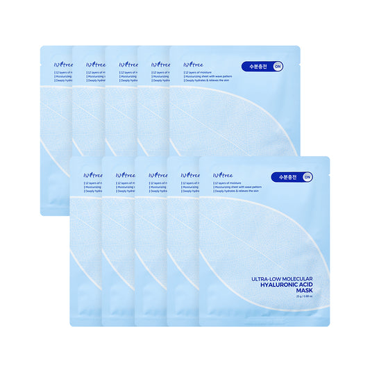 [isntree] Isntree ultra-low molecule hyaluronic acid mask 10 sheets