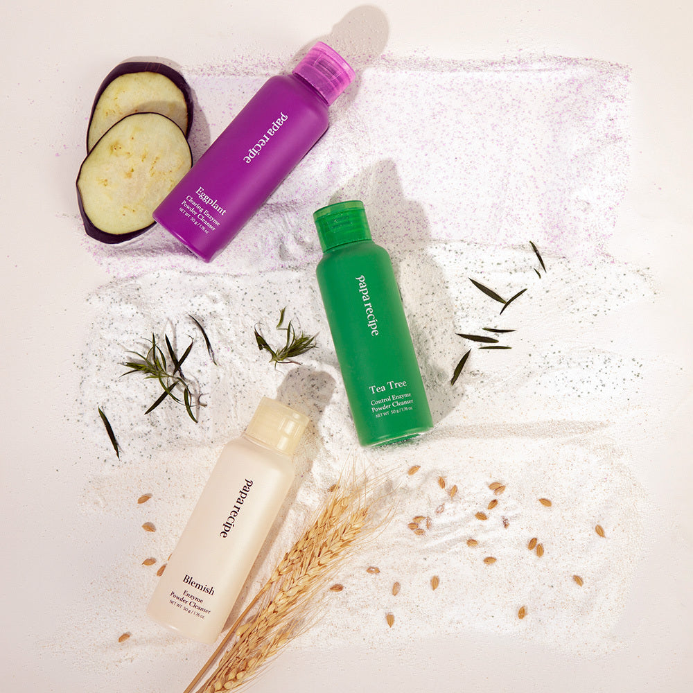 [Papa Recipe] Papa Recipe Enzym-Pulverreiniger 50g (Blemish (Glow), Eggplant (Feuchtigkeit), Tea Tree (beruhigend)