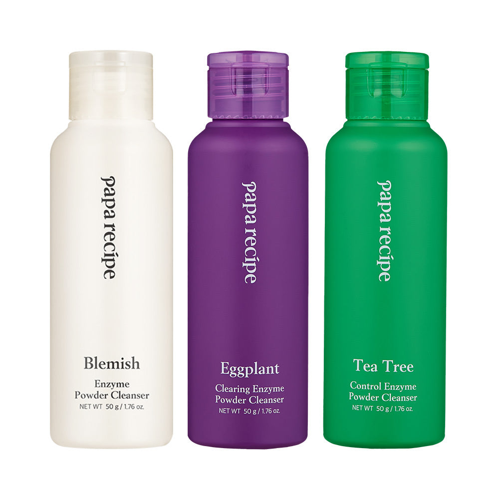 [Papa Recipe] Papa Recipe Enzym-Pulverreiniger 50g (Blemish (Glow), Eggplant (Feuchtigkeit), Tea Tree (beruhigend)
