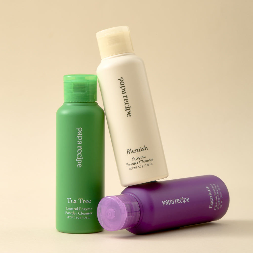 [Papa Recipe] Papa Recipe Enzym-Pulverreiniger 50g (Blemish (Glow), Eggplant (Feuchtigkeit), Tea Tree (beruhigend)