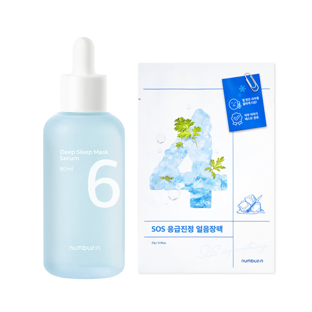 [NUMBUZIN] Numbers In No. 6 Deep Sleep Mask Pack Serum 80ml Special (+ No. 4 SOS Ice Pack)
