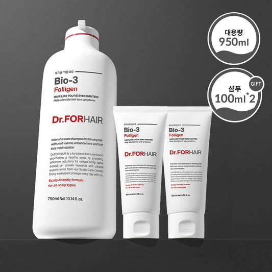 [Dr.forhair] Dr. For Hair Polygen Bio-3 Shampoo 750ml+ 200ml Volume & scalp care Shampoo
