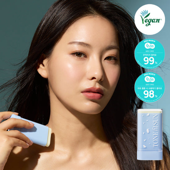 [TONEFITSUN] トーンフィットサン ヴィーガン ノーシーバム サンスティック SPF50+ PA++++
