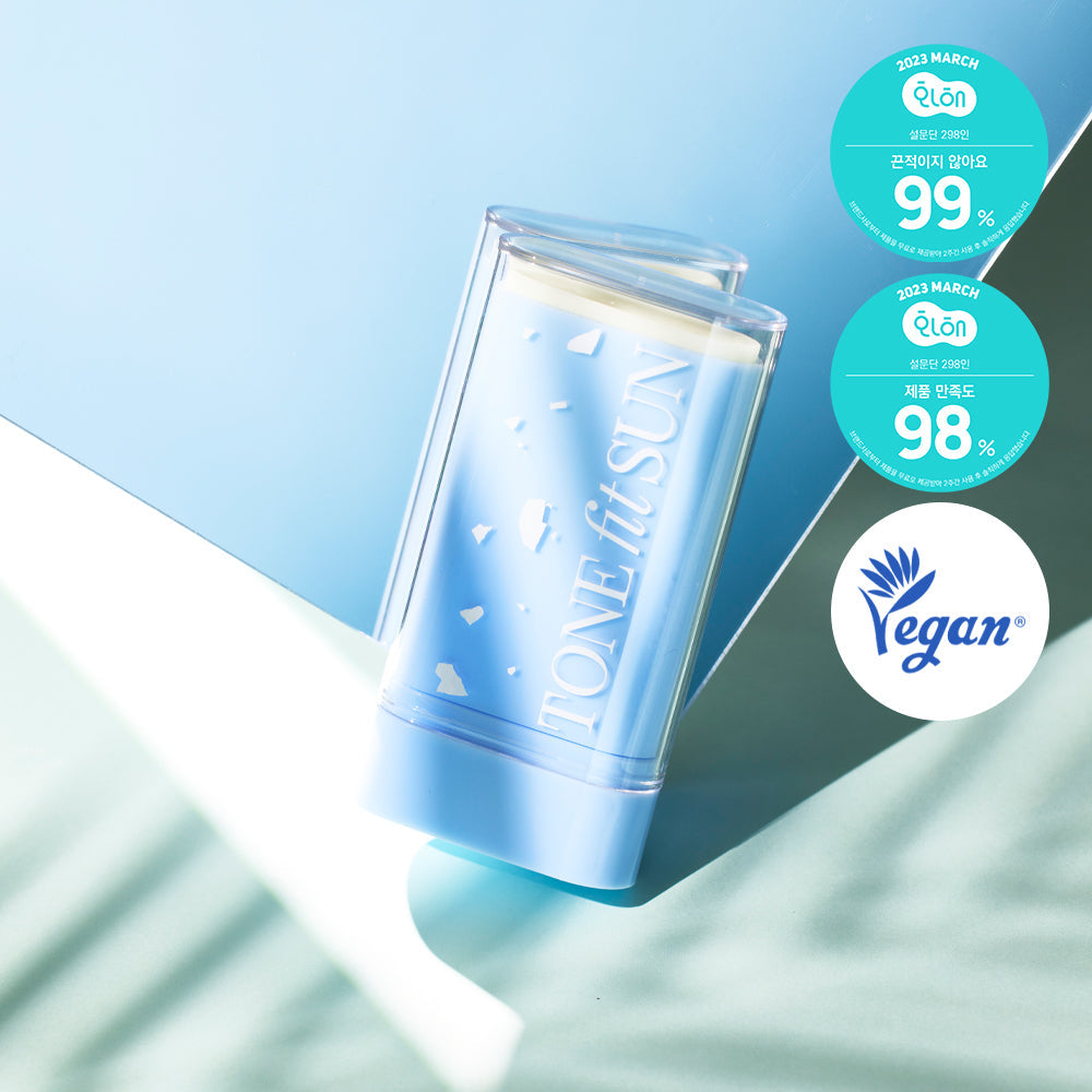 [TONEFITSUN] トーンフィットサン ヴィーガン ノーシーバム サンスティック SPF50+ PA++++
