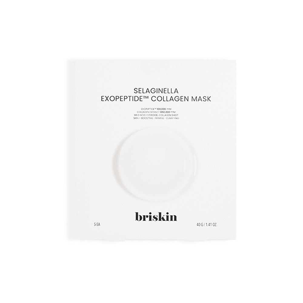 [briskin] Briskin Exopeptide Collagen Mask 5 sheets (Resurrection plant/Houttuynia cordata)