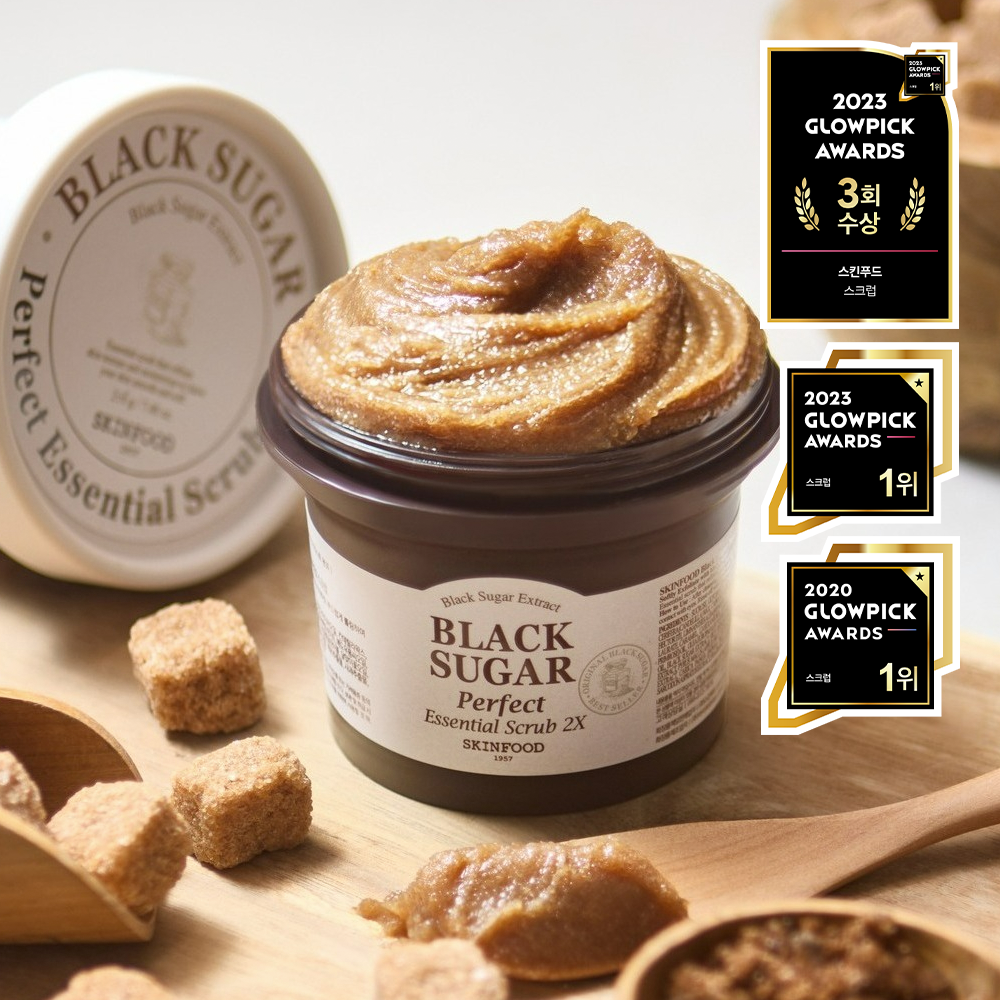 [skinfood] Skinfood Black Sugar Perfect Essential Scrub 2X 210g