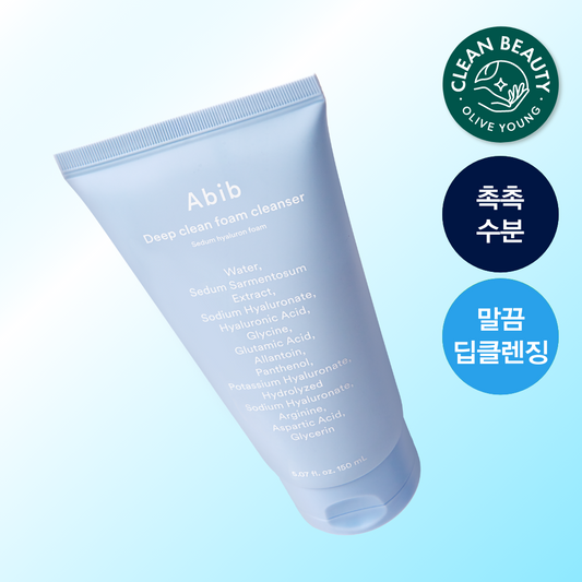[abib] Aviv Deep Clean Foam Cleanser Mouncho Hyaluronic Foam 150ml