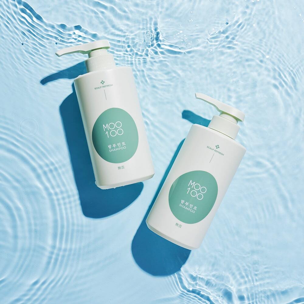 [MOO100] White-free Bamboo Mint Shampoo (500ml/1500ml)