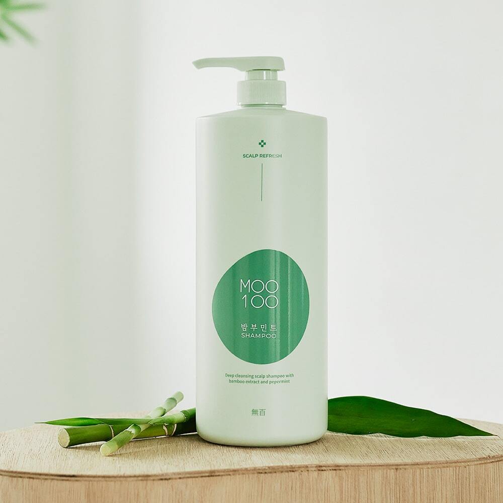 [MOO100] White-free Bamboo Mint Shampoo (500ml/1500ml)