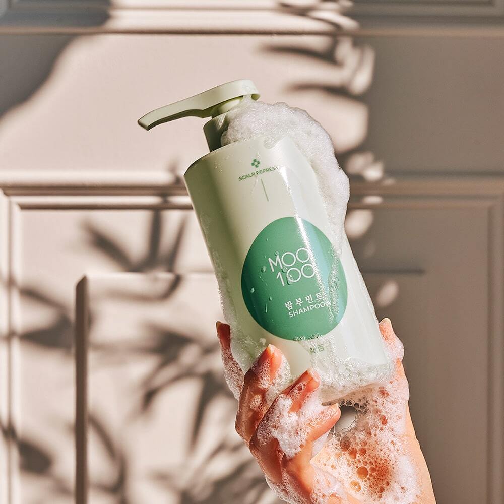 [MOO100] White-free Bamboo Mint Shampoo (500ml/1500ml)