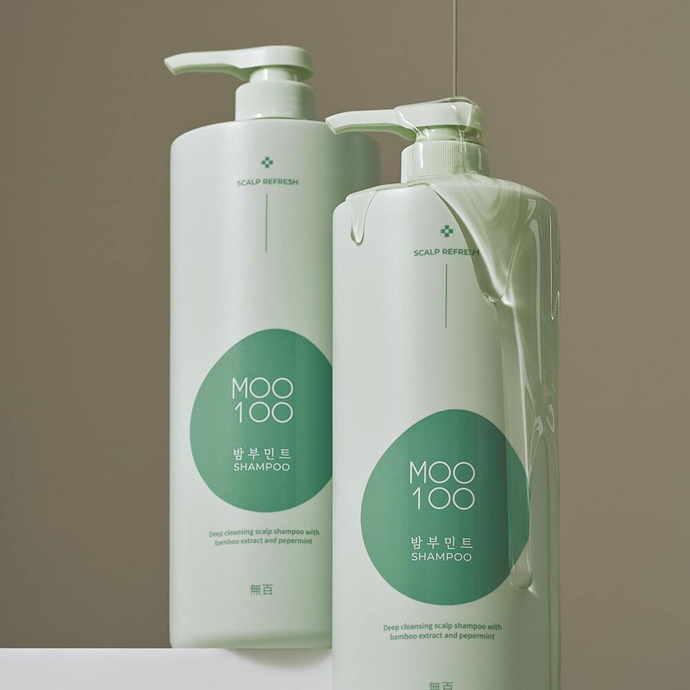 [MOO100] White-free Bamboo Mint Shampoo (500ml/1500ml)
