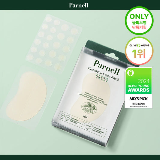 [Parnell] Panel Shikamanu Clear Patch Multi +6 sheets (44 spot patches + 4 big patches)