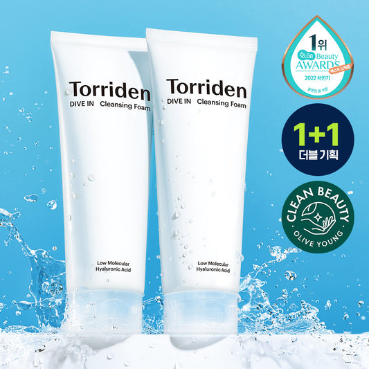 [Torriden] Toriden Dive-in Low Molecular Hyaluronic Acid Cleansing Foam Double Plan (150ml+150ml)
